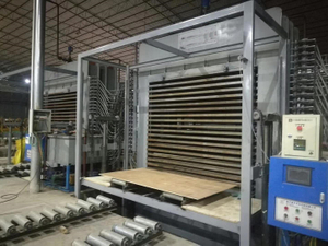 Semi-automatic Plywood Hot Press Machine with Loading 